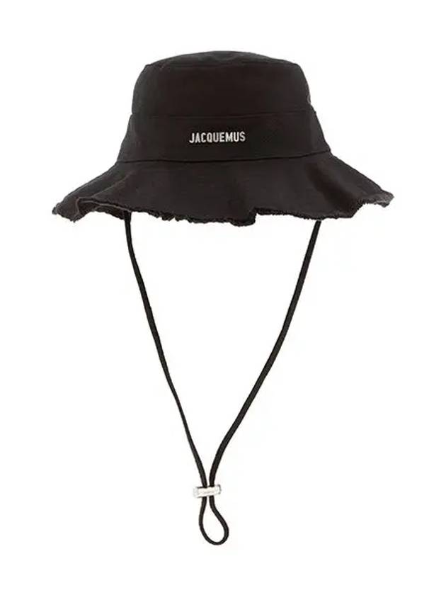 Le Bob Artichaut Bucket Hat Black - JACQUEMUS - BALAAN 3