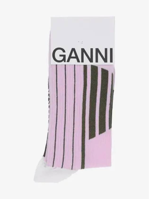 Sporty Socks Light Lilac - GANNI - BALAAN 2