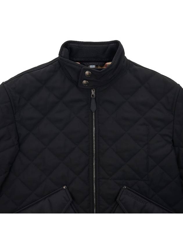 Diamond Quilted Thermoregulated Jacket Black - BURBERRY - BALAAN 4