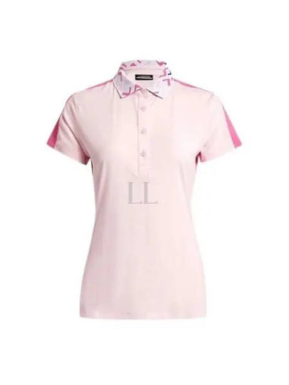 Tilda Polo Short Sleeve T-Shirt Pink - J.LINDEBERG - BALAAN 2