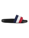 Jeanne Tri Color Slippers Black - MONCLER - BALAAN 1