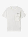 Logo Pocket Crew Neck Cotton Jersey Short Sleeve T-Shirt Gauze White - CP COMPANY - BALAAN 2