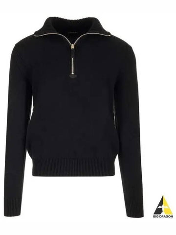 24 KFL002 YMW026F23 LB999 Cashmere blend half zip knit - TOM FORD - BALAAN 1