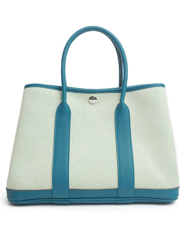 Garden Party 30 Tote Bag Blue - HERMES - BALAAN 3