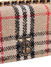 TB Logo Check Bouclé Mini Lola Cross Bag Beige - BURBERRY - BALAAN 7