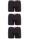 Logo Band Briefs 3 Pack Black - EMPORIO ARMANI - BALAAN 1