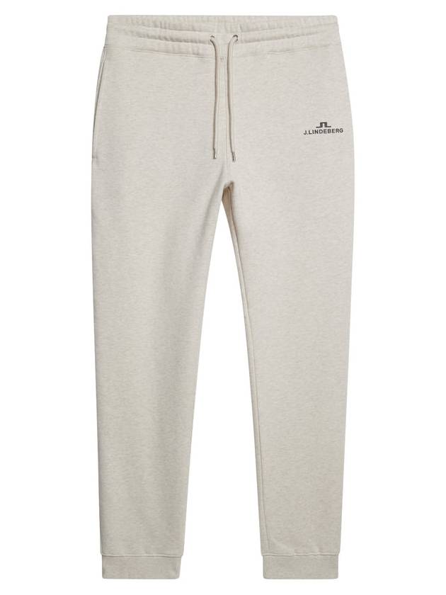 Alpha Logo Print Track Pants Beige - J.LINDEBERG - BALAAN 2