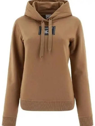 Women's Prosum Label Cotton Hoodie Camel - BURBERRY - BALAAN 2