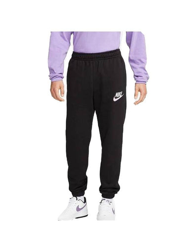 Men's Club French Terry Track Pants Black - NIKE - BALAAN 1