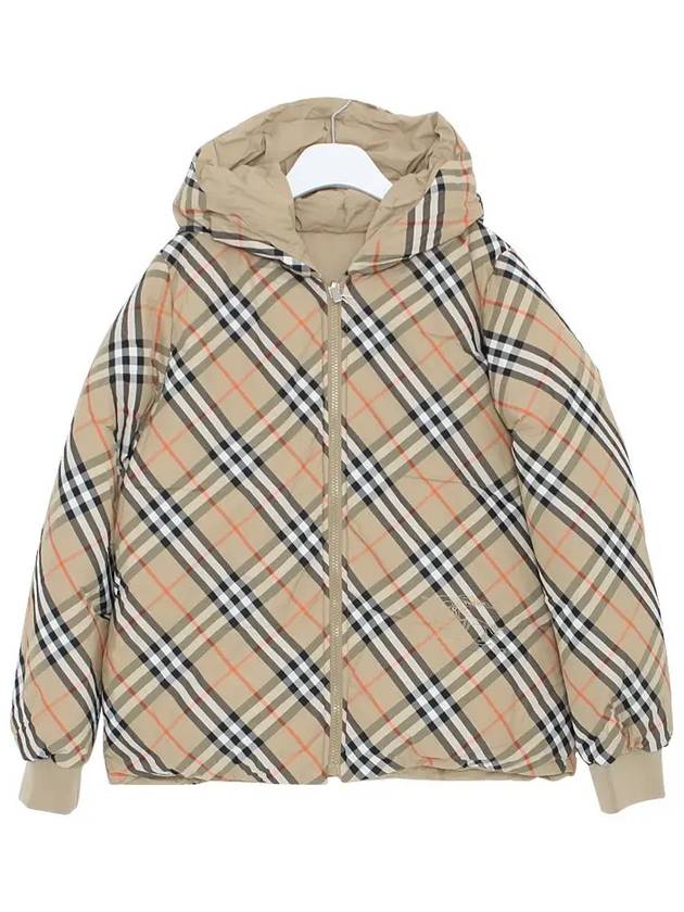 Kids Reversible Check Padded Sand - BURBERRY - BALAAN 4