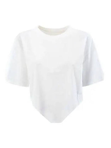 Women s Bianco Donna Short Sleeve White S62GD0151 S23588 - MAISON MARGIELA - BALAAN 1