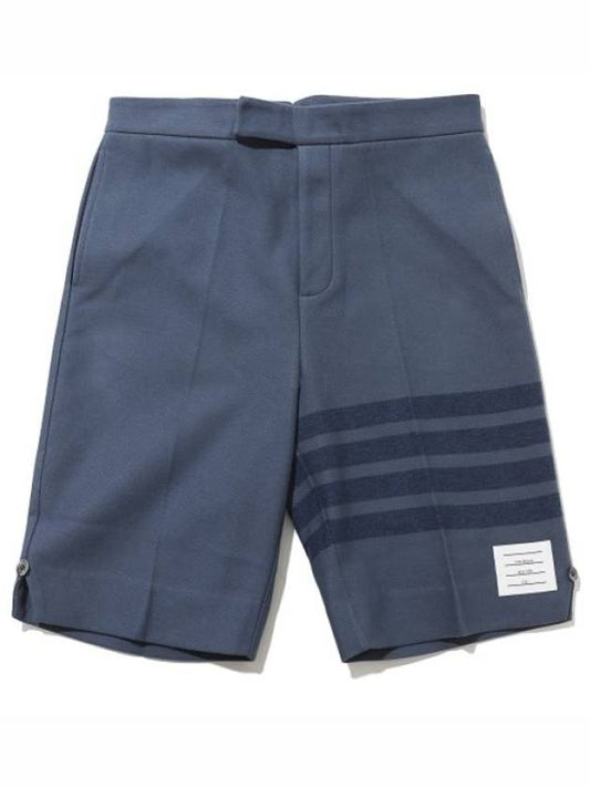 4 Bar Stripe Shorts Blue - THOM BROWNE - BALAAN 2