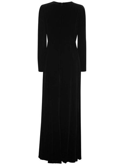 BAIA - Long dress in shaved velvet - MAX MARA - BALAAN 2