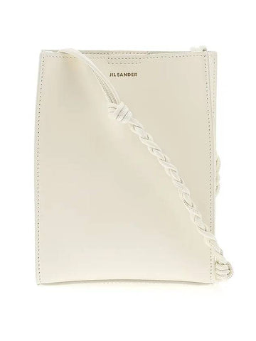 Tangle Smooth Leather Small Cross Bag White - JIL SANDER - BALAAN 1