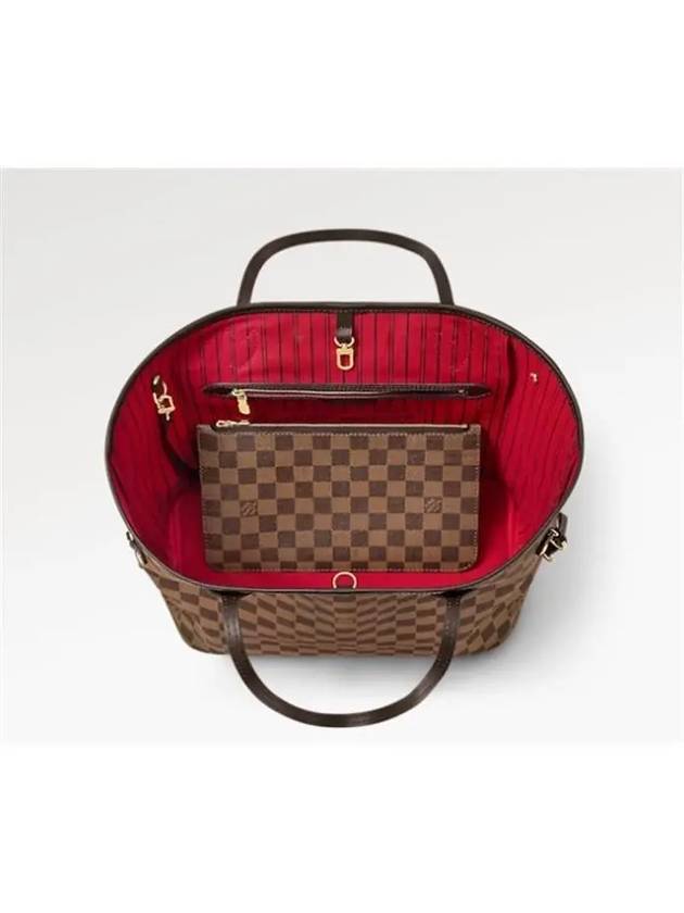 Neverfull MM Damier Tote Bag Brown - LOUIS VUITTON - BALAAN 4