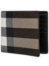 Check Leather International Bifold Wallet Dark Birch Brown - BURBERRY - BALAAN 4