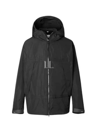 Men's Logo Applique Lightweight Windbreaker Black - BURBERRY - BALAAN 2