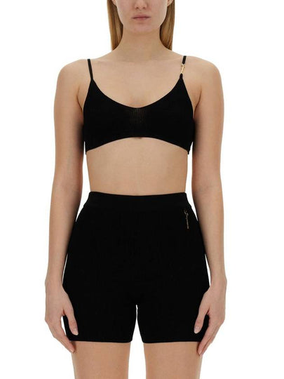 Le Bandeau Pralu Logo Knit Bra Black - JACQUEMUS - BALAAN 2