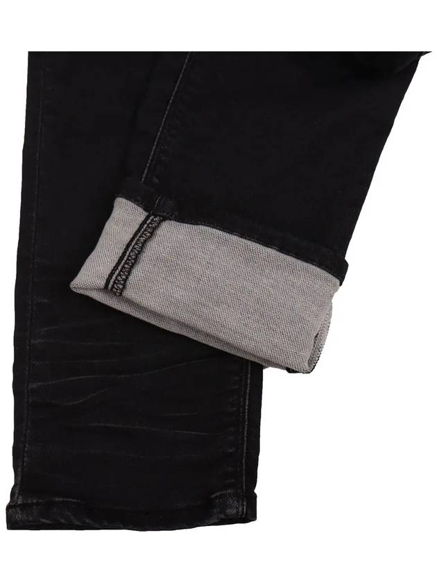 Slim fit washed button string black jeans JN102 - IKALOOOK - BALAAN 7