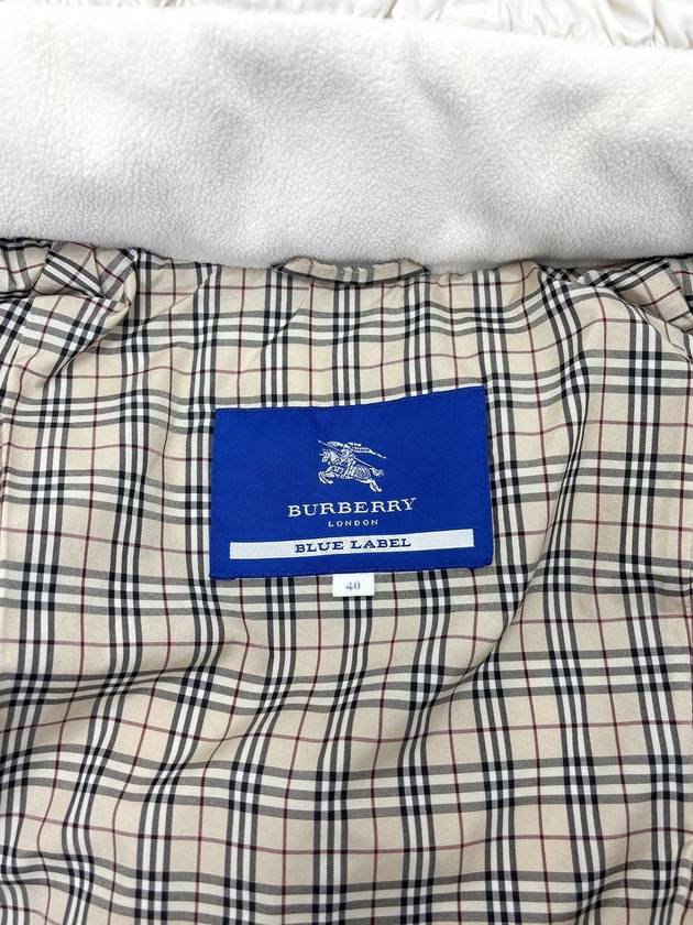 Ivory Blue Label Down Padding 4VBUO27402 - BURBERRY - BALAAN 8