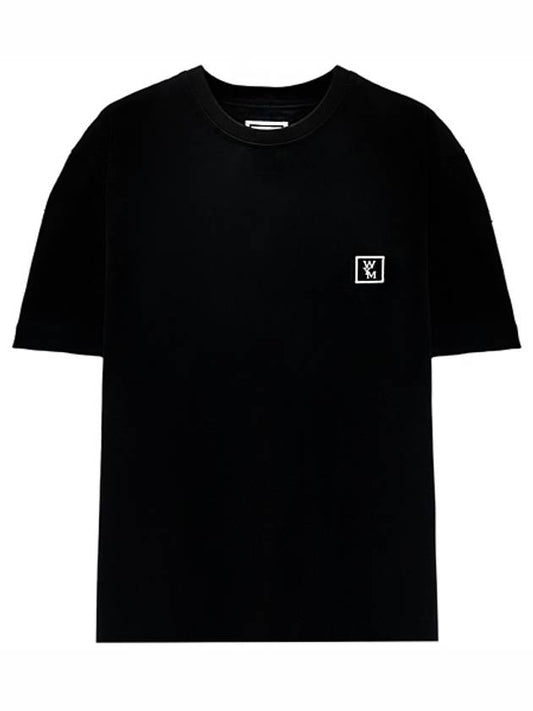 W243TS07708B Back Logo Cotton Short Sleeve T Shirt Black Men s TJ - WOOYOUNGMI - BALAAN 1