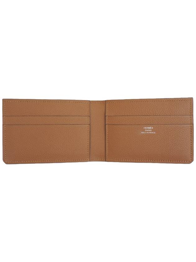 Card wallet H Sellier black gold evergrain full set - HERMES - BALAAN 7