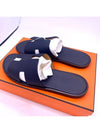 Izmir Leather Slippers Marine Brown - HERMES - BALAAN 3