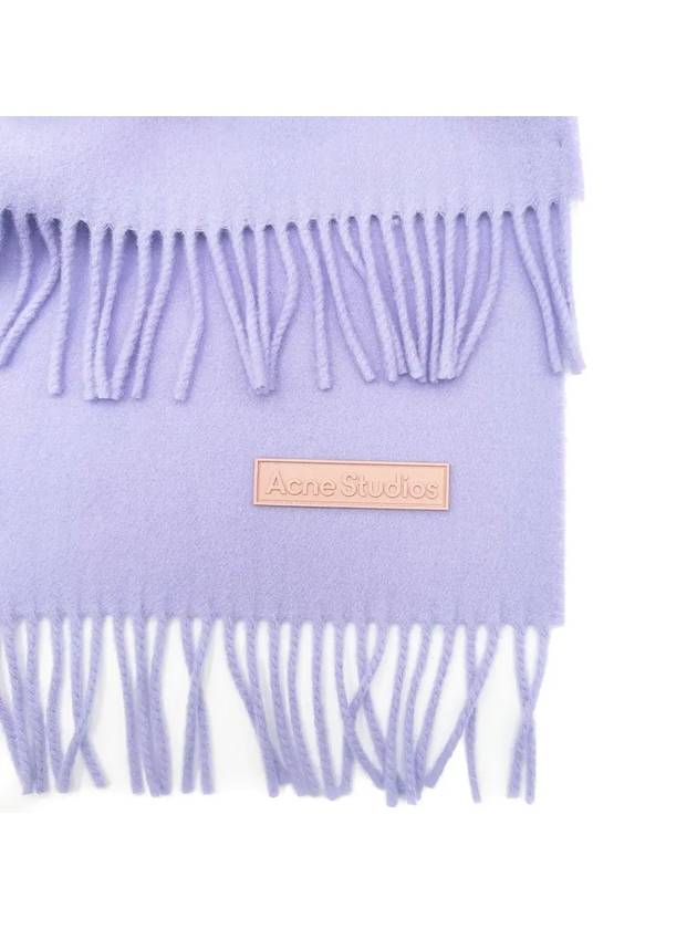 Wool Fringe Muffler Lilac Purple - ACNE STUDIOS - BALAAN 5