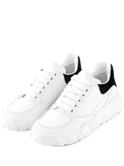 Court Trainers Suede Tab Low Top Sneakers White - ALEXANDER MCQUEEN - BALAAN 2