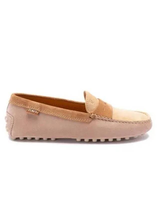 Gommino Suede Driving Shoes Beige - TOD'S - BALAAN 2