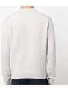 Baby Fox Patch Regular Knit Top Light Grey Melange - MAISON KITSUNE - BALAAN 5