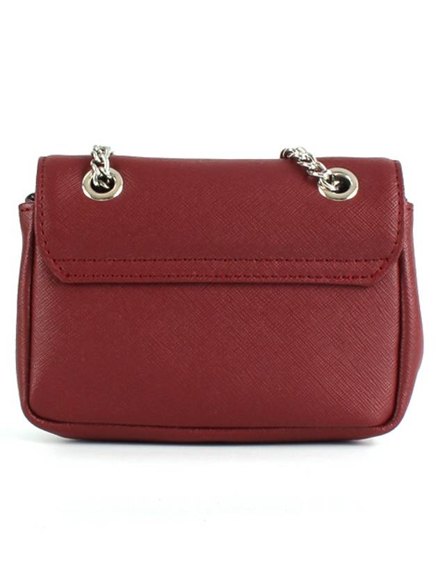 ORB Logo Calfskin Small Cross Bag Burgundy - VIVIENNE WESTWOOD - BALAAN 3