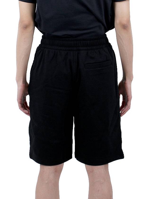 cotton stretch logo print shorts black - BURBERRY - BALAAN 6