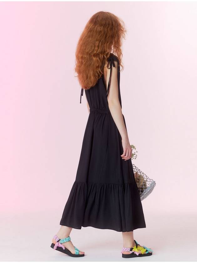 Summer pleated maxi dress_Black - OPENING SUNSHINE - BALAAN 2