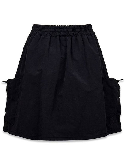 Women s Patch Sling Skirt Black MCFW24SK1BK - MACKY - BALAAN 2