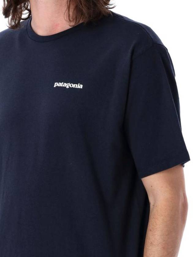 P 6 Logo Responsibili Short Sleeve T-Shirt Navy - PATAGONIA - BALAAN 4