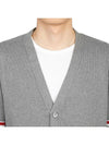 Milano Stitch Sprite Armband Cotton V-neck Cardigan Light Grey - THOM BROWNE - BALAAN 8