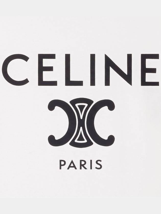 Paris T-Shirt in Cotton Jersey Black White - CELINE - BALAAN 3