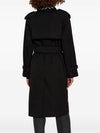 Detachable Collar Trench Coat Black - BURBERRY - BALAAN 3