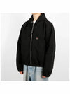 115757 C 0001 BLACK Unlined Canvas Work Jacket - STUSSY - BALAAN 2