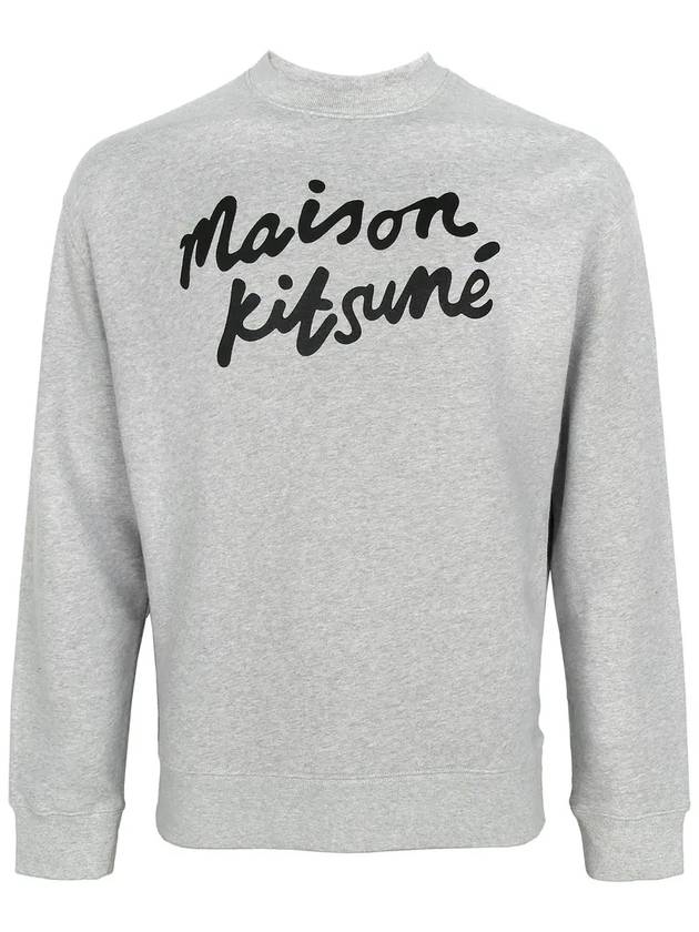 Logo Print Sweatshirt Grey - MAISON KITSUNE - BALAAN 4