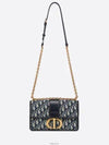 30 Montaigne Oblique Jacquard Chain Shoulder Bag Blue - DIOR - BALAAN 6