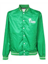 Derby Light Varsity Bomber Jacket Green - PALM ANGELS - BALAAN 2