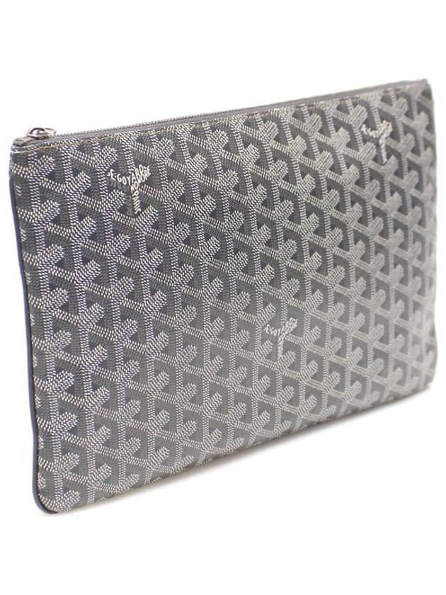 APMSENAT2 MM Gray Special Color Goyadin Canvas Senna Clutch - GOYARD - BALAAN 3