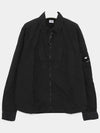 Taylon L Zipped Long Sleeve Shirt Black - CP COMPANY - BALAAN 3