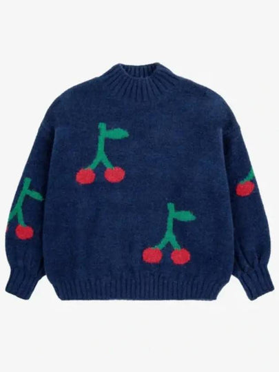 BOBO Cherry All Over Knit Sweater B224AC119 Italian Kids - BOBO CHOSES - BALAAN 2