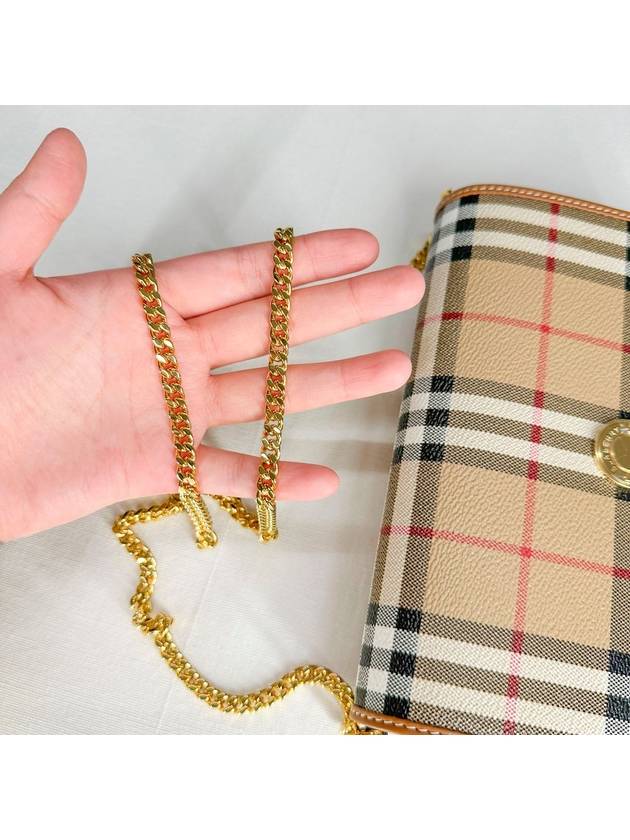 Vintage Check Chain Mini Cross Bag Archive Beige - BURBERRY - BALAAN 11