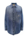 Washed Organic Denim Shirt Blue - GUCCI - BALAAN 2