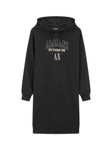 Women s Logo Point Hooded One Piece Black 271581 - ARMANI EXCHANGE - BALAAN 1