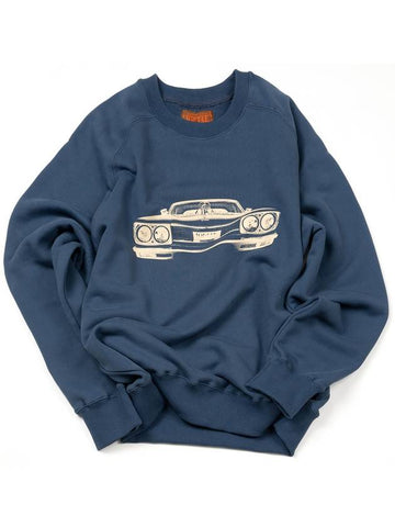 Headlight Sweatshirt Navy I5WE02NV - IOEDLE - BALAAN 1